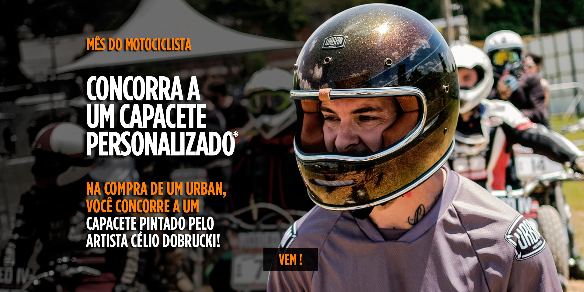 Mês do motociclista: Sorteio de capacete Célio Dobrucki