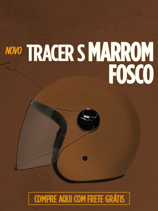 Capacete Tracer S Marrom Fosco