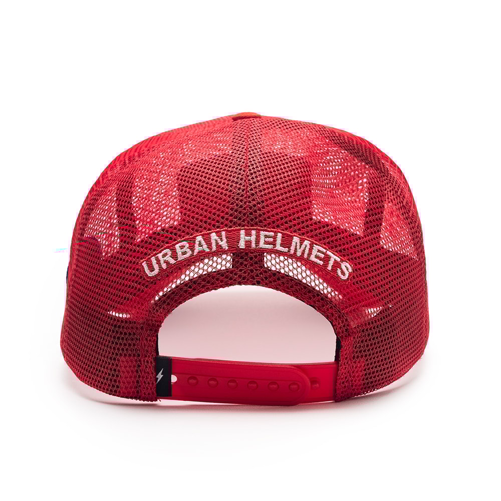 Boné Urban Red Mesh Trucker