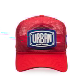 Boné Urban Red Mesh Trucker