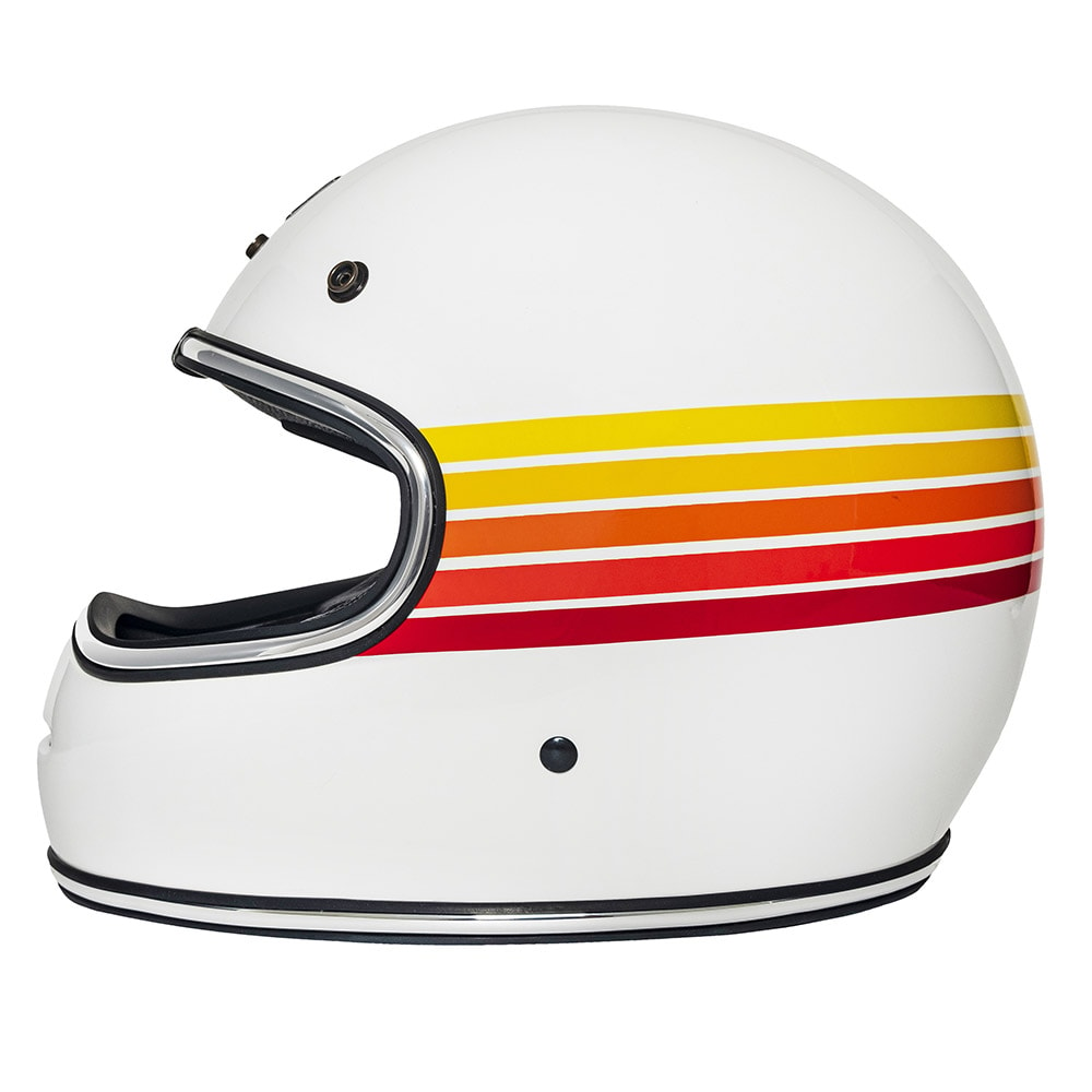 Capacete Urban Bigbore Fire Stripes Branco