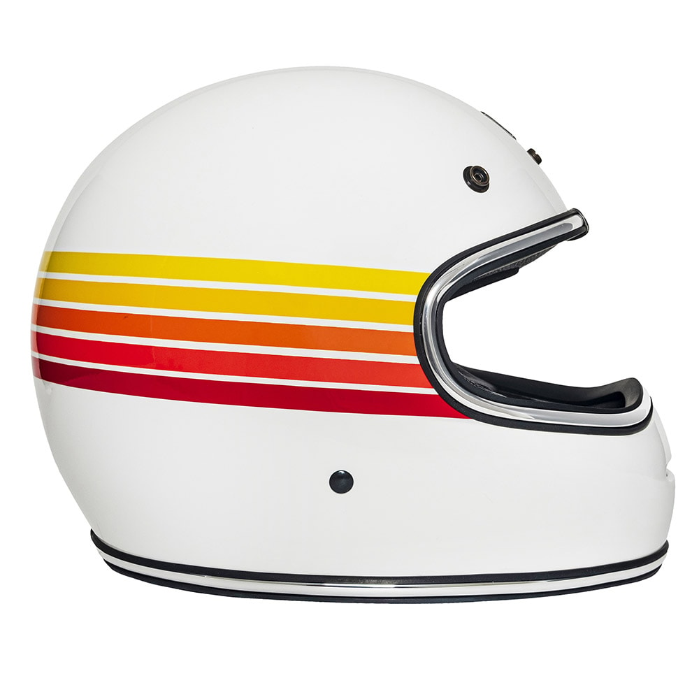 Capacete Urban Bigbore Fire Stripes Branco