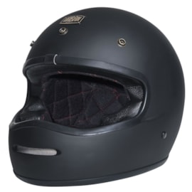 Capacete Urban Bigbore Matte Black Vintage