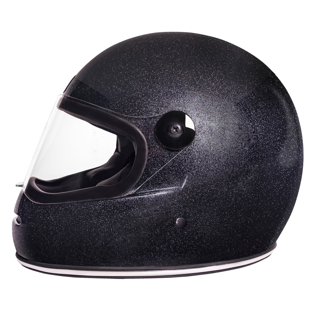 Vintage selling NORCON TW-1 Full Face Helmet Black Metal flake Fits L-XL