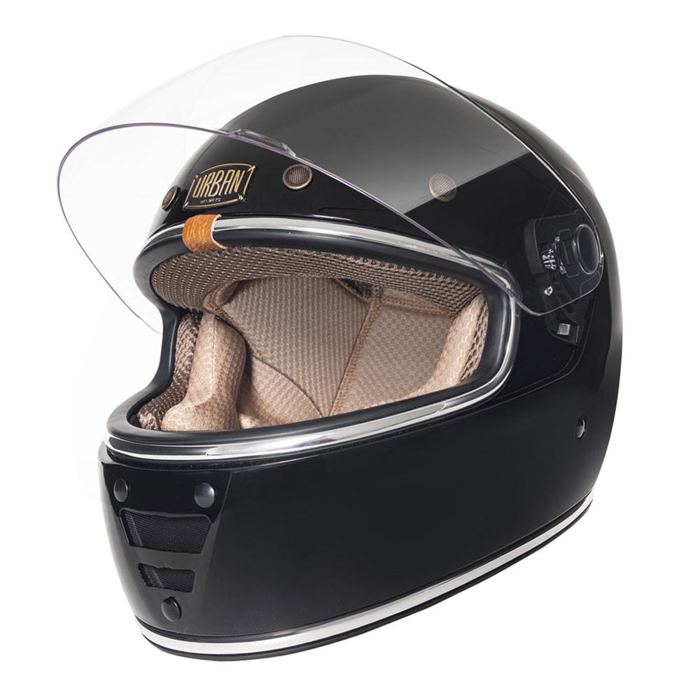 Capacete Urban Cafe Racer Camel Black Edition