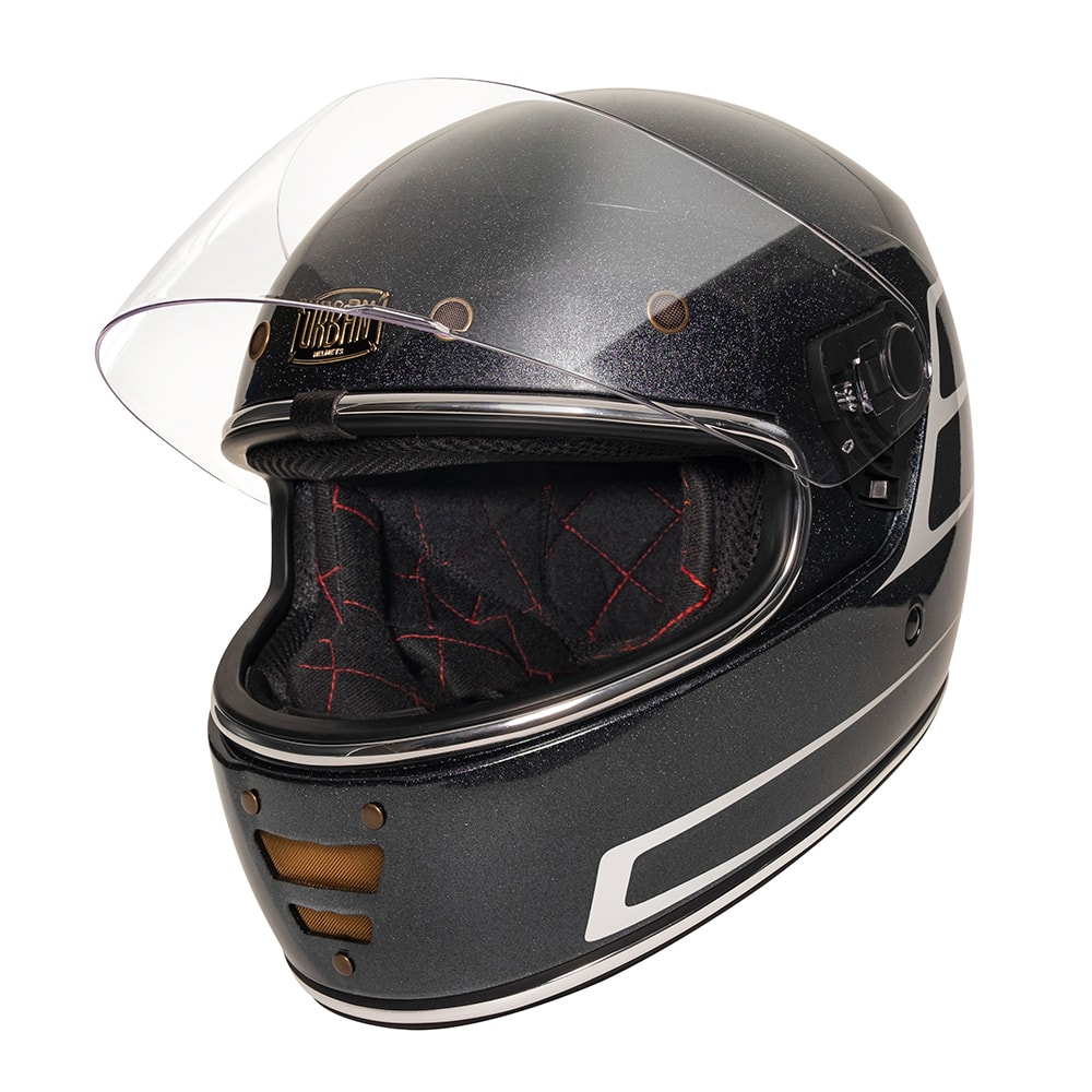 Capacete Urban Cafe Racer Dorisha Black Flake