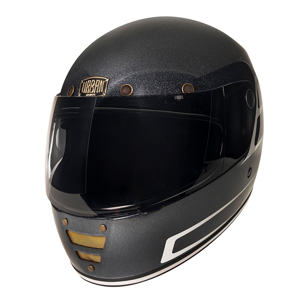 Capacete Urban Cafe Racer Dorisha Black Flake