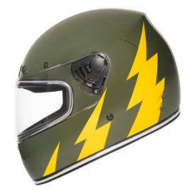 Capacete Urban Cafe Racer Double D Bolt Army