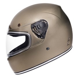 Capacete Urban Cafe Racer Double D Flake Champanhe