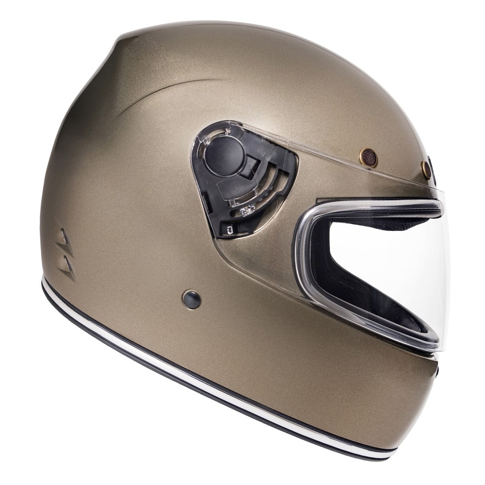 Capacete Urban Cafe Racer Double D Flake Champanhe