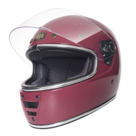 Capacete Urban Cafe Racer Wine Retro