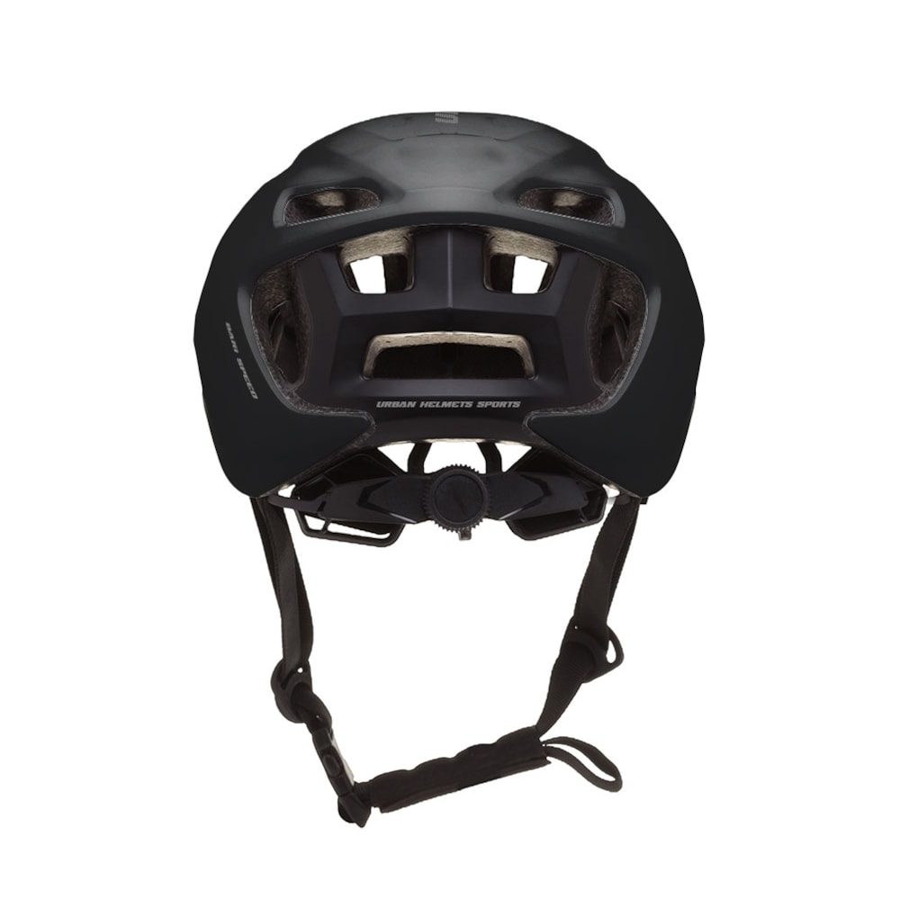 Capacete Urban Sports Bari Speed Preto Noturno