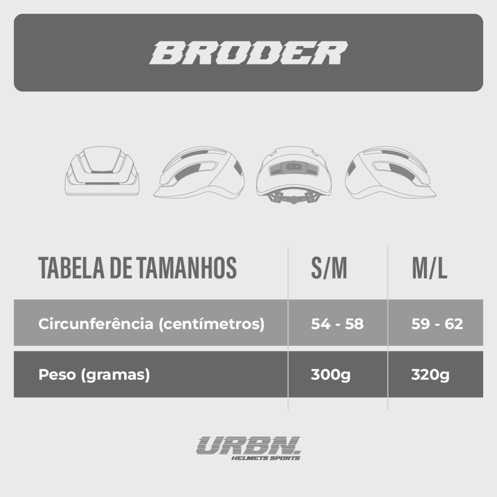 Capacete Urban Sports Broder Off-White