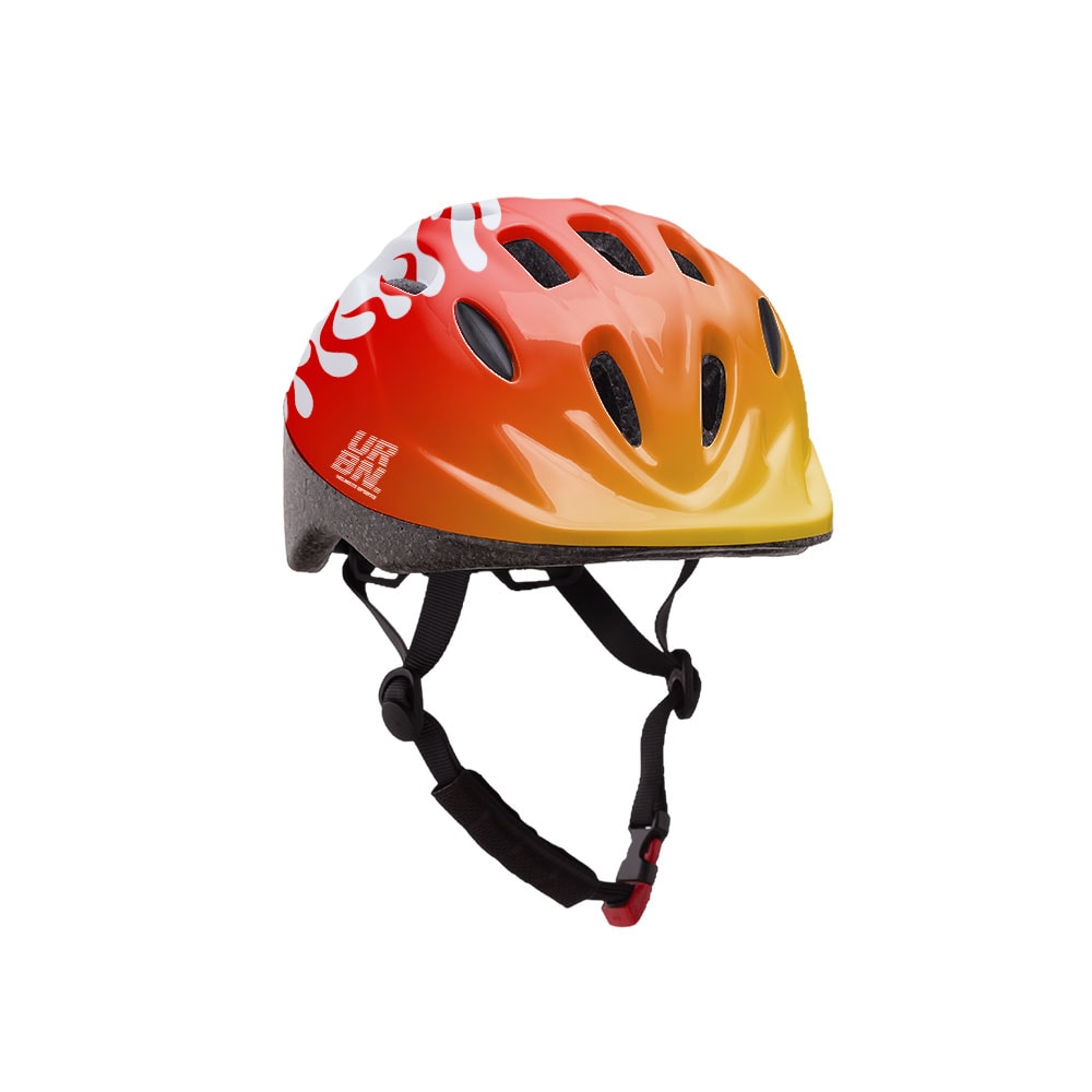 Capacete Urban Sports Kids Red Flames