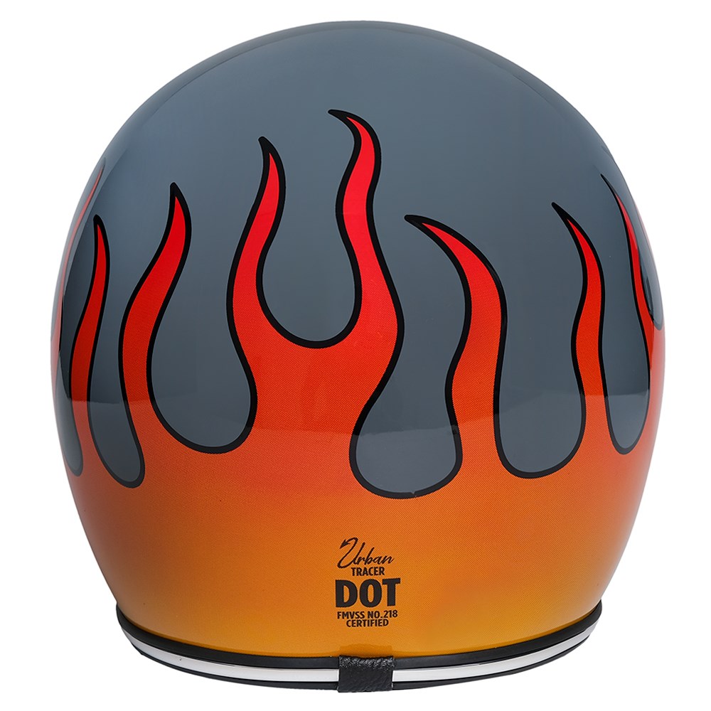 Capacete Urban Tracer Double D Rising Fire Cinza