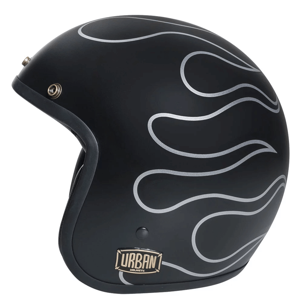 Capacete Urban Tracer Flames Matte Black