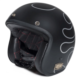 Capacete Urban Tracer Flames Matte Black