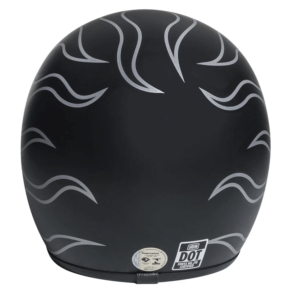 Capacete Urban Tracer Flames Matte Black