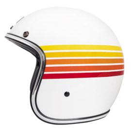 Capacete Urban Tracer New Fire Stripes Branco