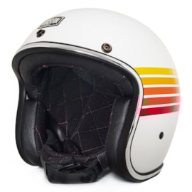Capacete Urban Tracer New Fire Stripes Branco