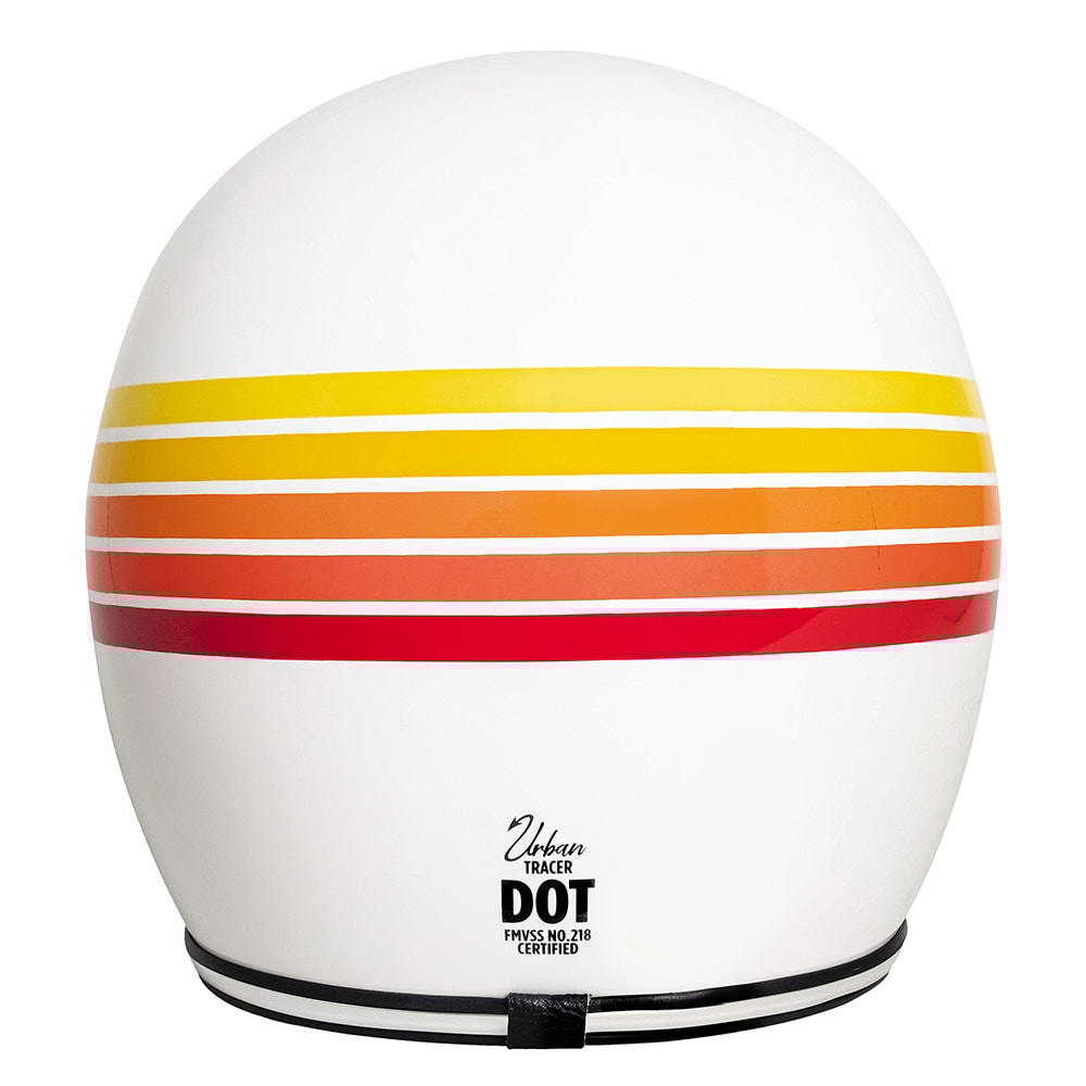 Capacete Urban Tracer New Fire Stripes Branco