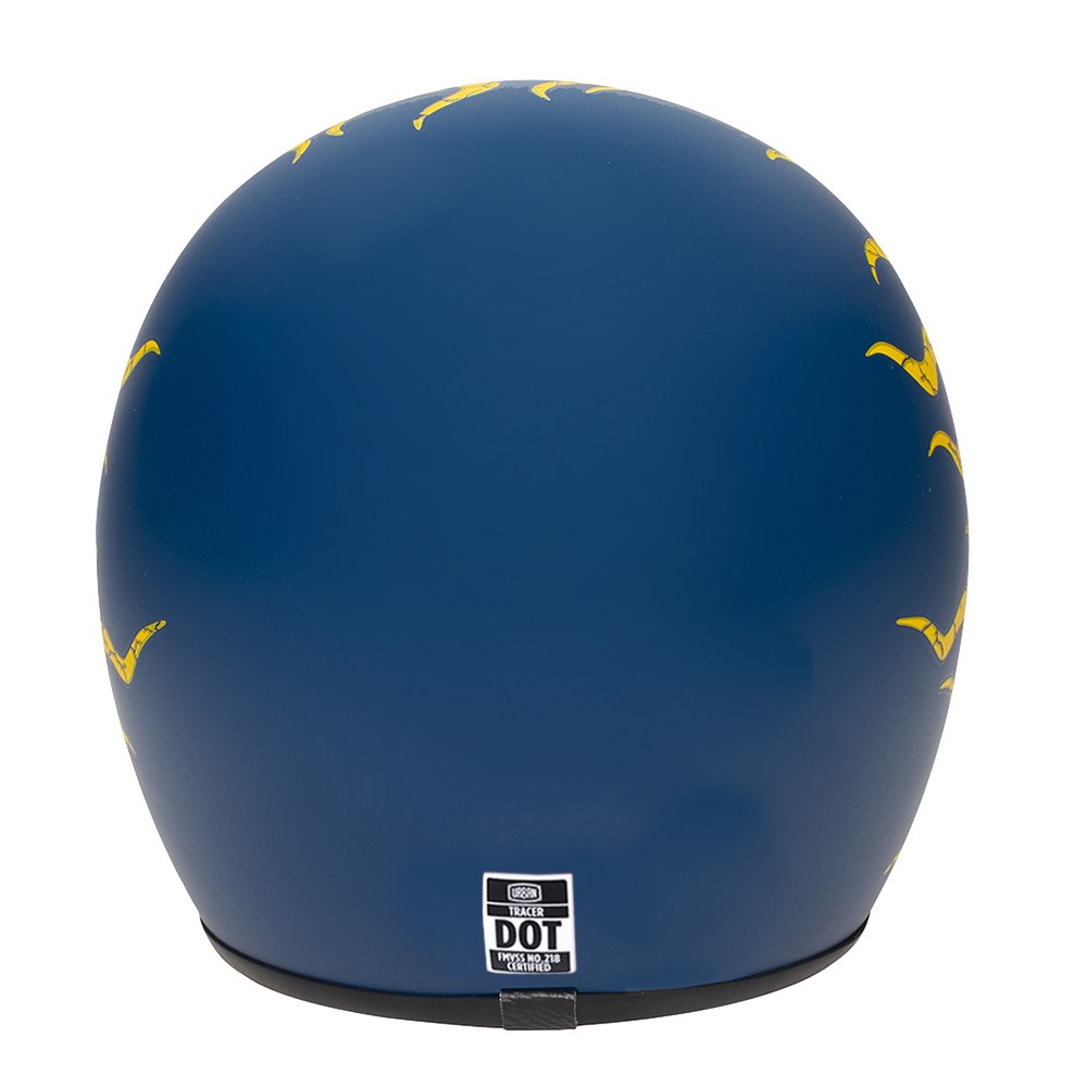 Capacete Urban Tracer Vintage Flame Azul