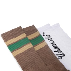 Pack Meia Urbansocks TM e Stripes Brown