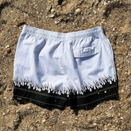 Short ByUrban Ripstop Flames Preto e Branco