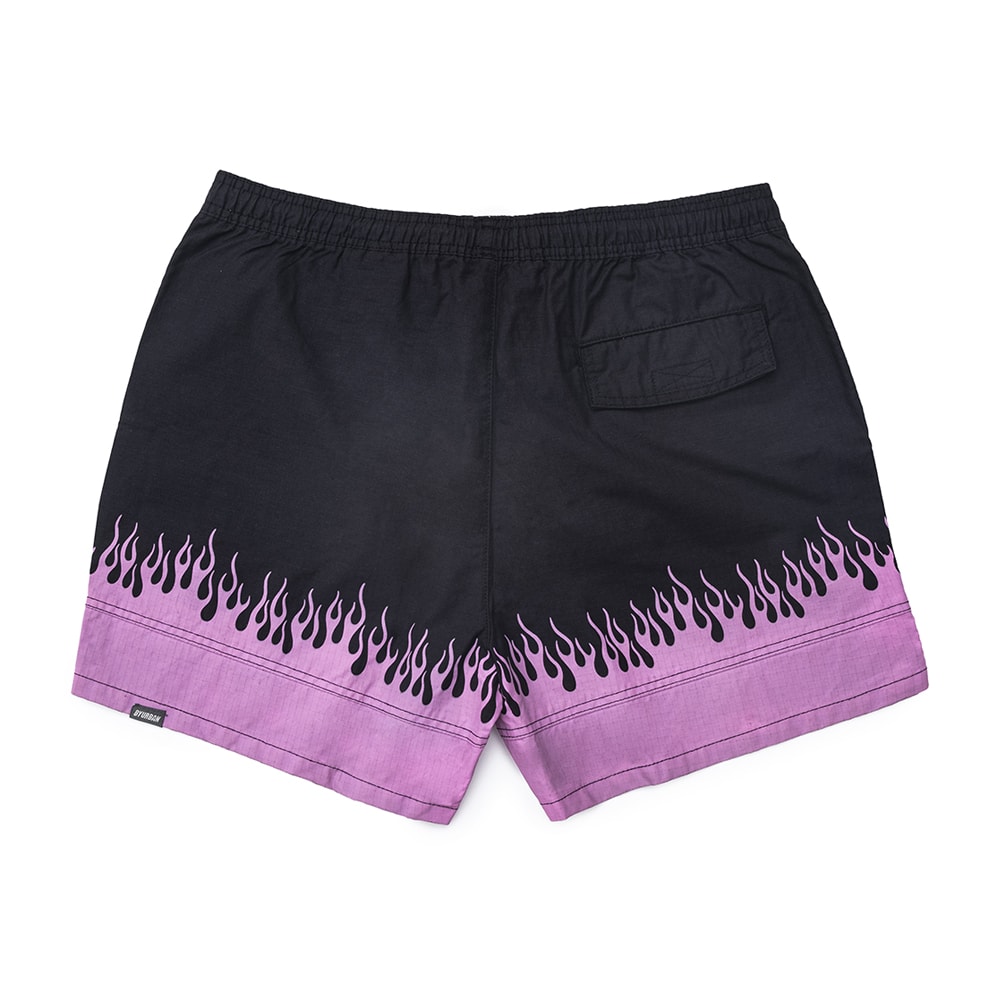 Short ByUrban Ripstop Flames Preto e Branco