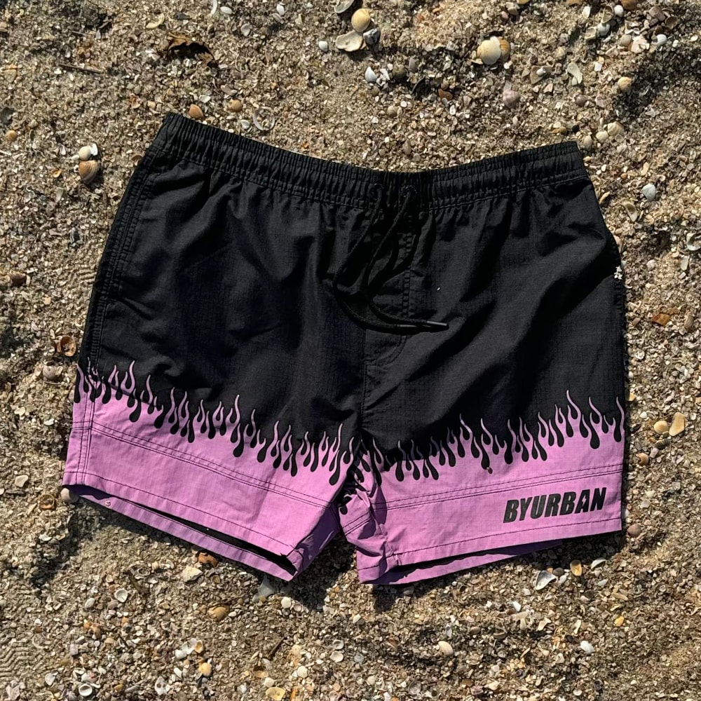 Short ByUrban Ripstop Flames Rosa