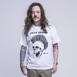 T-Shirt Punk Skull White